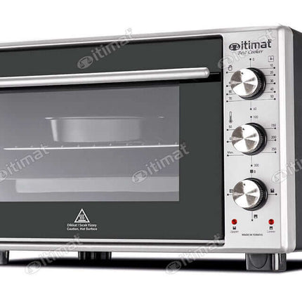 Itimat Elektrischer Backofen – 40L Kapazität, Timer, Thermostat, Inox Grau (Backofen) kaufen bei Linkreich – Jetzt entdecken!