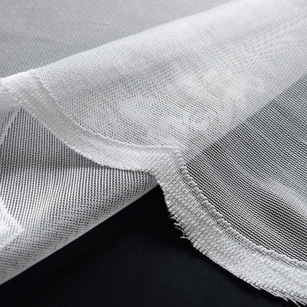 SEO. Jacquard Bogenstore Gardine »Ines«, Barock Blumenmuster Weiß Kräuselband Universalband Faltenband Store 13142 - 145x450 Linkreich