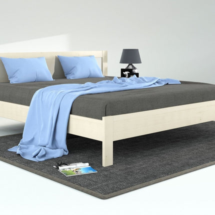 SEO. Jana Kieferbett Bio-Naturholz | 100% Nachhaltiges Massivholz für gesunden Schlaf - 90 x 200 cm Linkreich