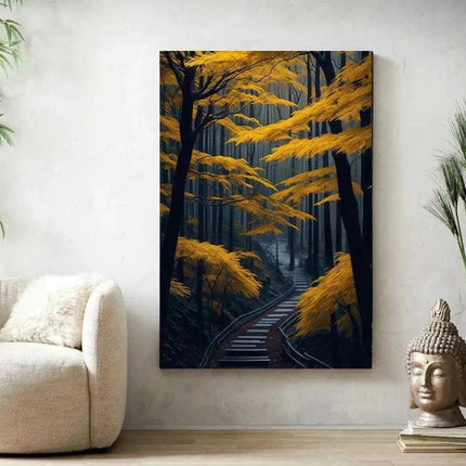 Japan autumn - Leinwandbild Japanisch (Canvas) kaufen bei Linkreich – Jetzt entdecken!