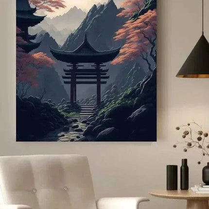 Japanischer Shrine - Leinwandbild Japanisch (Canvas) kaufen bei Linkreich – Jetzt entdecken!