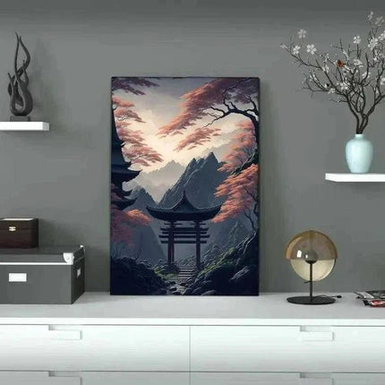 Japanischer Shrine - Leinwandbild Japanisch (Canvas) kaufen bei Linkreich – Jetzt entdecken!