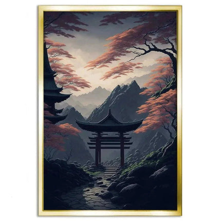 Japanischer Shrine - Leinwandbild Japanisch (Canvas) kaufen bei Linkreich – Jetzt entdecken!