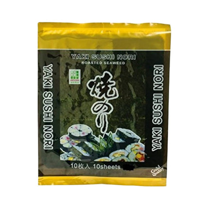 SEO. JHFOODS Noriblätter Geröstet Yaki Sushi Nori Gold 10 Blatt 28g - Linkreich