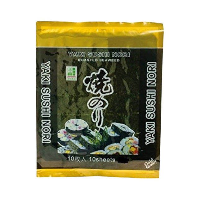 SEO. JHFOODS Noriblätter Geröstet Yaki Sushi Nori Gold 10 Blatt 28g - Linkreich