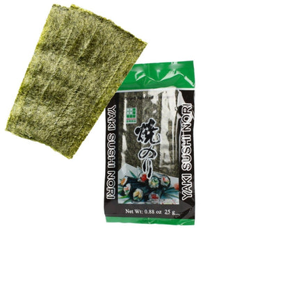 SEO. Jhfoods Yaki Nori Gerösteter Seetang (Halb geschnitten) 25g - Linkreich