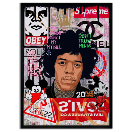 Jimmy Hendrix - Leinwandbild Pop Art (Canvas) kaufen bei Linkreich – Jetzt entdecken!