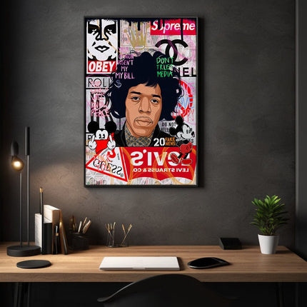 Jimmy Hendrix - Leinwandbild Pop Art (Canvas) kaufen bei Linkreich – Jetzt entdecken!