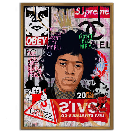 Jimmy Hendrix - Leinwandbild Pop Art (Canvas) kaufen bei Linkreich – Jetzt entdecken!