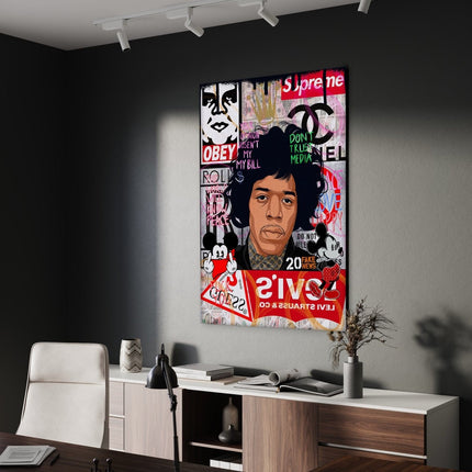 Jimmy Hendrix - Leinwandbild Pop Art (Canvas) kaufen bei Linkreich – Jetzt entdecken!