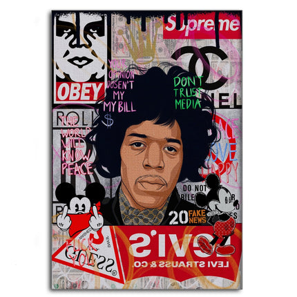 Jimmy Hendrix - Leinwandbild Pop Art (Canvas) kaufen bei Linkreich – Jetzt entdecken!
