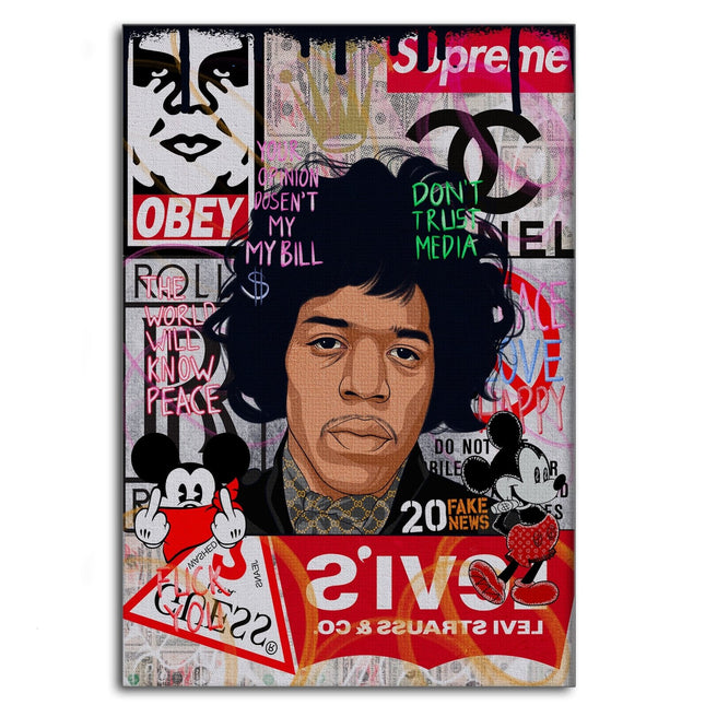 Jimmy Hendrix - Leinwandbild Pop Art (Canvas) kaufen bei Linkreich – Jetzt entdecken!