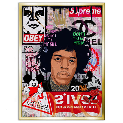 Jimmy Hendrix - Leinwandbild Pop Art (Canvas) kaufen bei Linkreich – Jetzt entdecken!