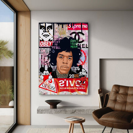 Jimmy Hendrix - Leinwandbild Pop Art (Canvas) kaufen bei Linkreich – Jetzt entdecken!