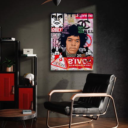 Jimmy Hendrix - Leinwandbild Pop Art (Canvas) kaufen bei Linkreich – Jetzt entdecken!