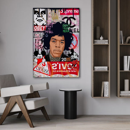 Jimmy Hendrix - Leinwandbild Pop Art (Canvas) kaufen bei Linkreich – Jetzt entdecken!