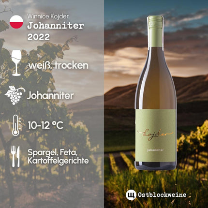 SEO. Johanniter 2022 – Bio - Weißwein trocken aus Polen – Winnice Kojder - Linkreich