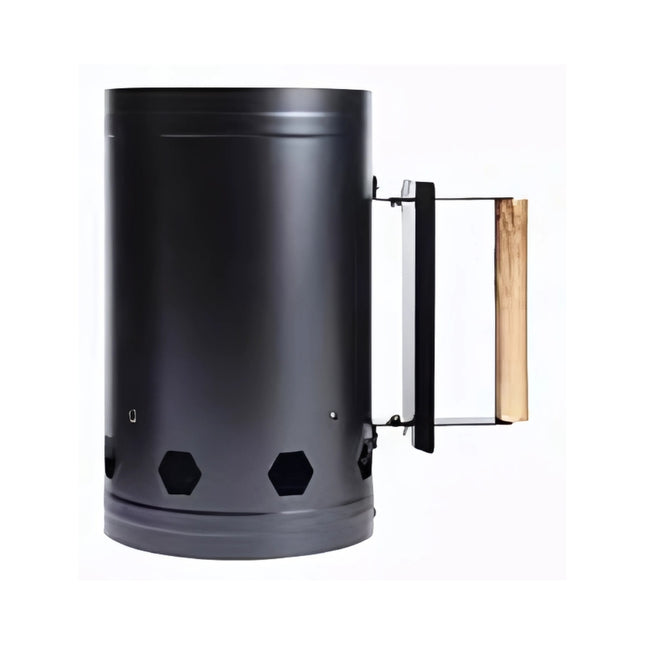 JOY Anzündkamin Grill Starter Holzkohle Kamin Anzuender Metall Outdoor Grillzubehoer 27cm 25cm