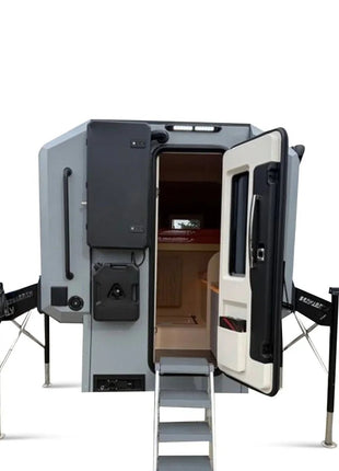 JOY Camper Gladiator Absetzkabine – wintertauglich mit Diesel-Standheizung, Duschkabine, Solaranlage & Landstrom - Linkreich