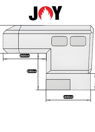 JOY Camper Gladiator Absetzkabine – wintertauglich mit Diesel-Standheizung, Duschkabine, Solaranlage & Landstrom - Linkreich