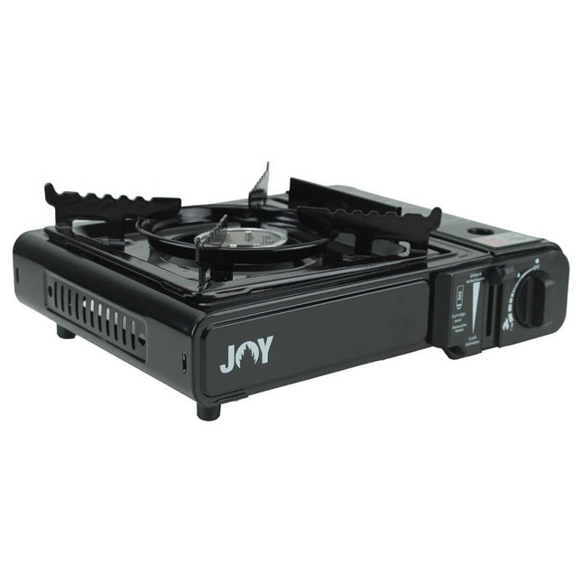 JOY Camping Gaskocher mit Koffer – Piezo-Zündung, für 227 g Butan-Kartuschen