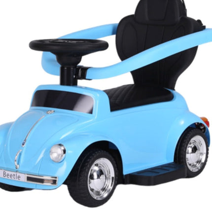 Kinder-Rutschauto Volkswagen Beetle Lizenziert inkl. Schiebestange - Sonnensegel | CMS Kinderautos