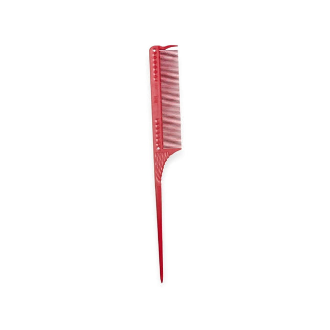 SEO. JRL - Fine Teeth Tail Comb / Stielkamm 8.5" - Rot Linkreich