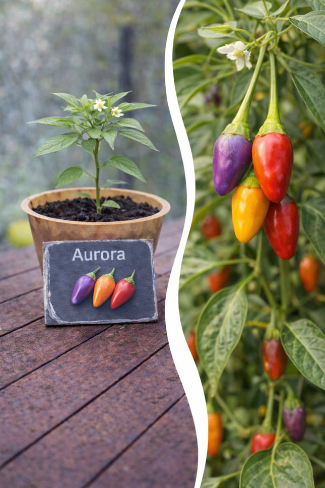 SEO. Jungpflanze Chili - Aurora - Linkreich
