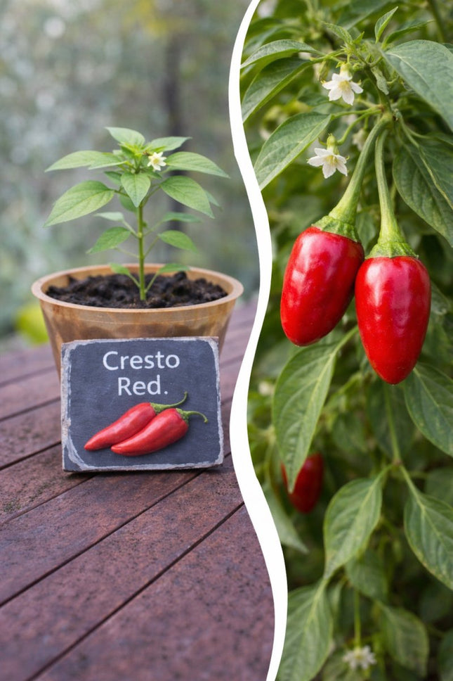 SEO. Jungpflanze Chili - Cresto Red - Linkreich