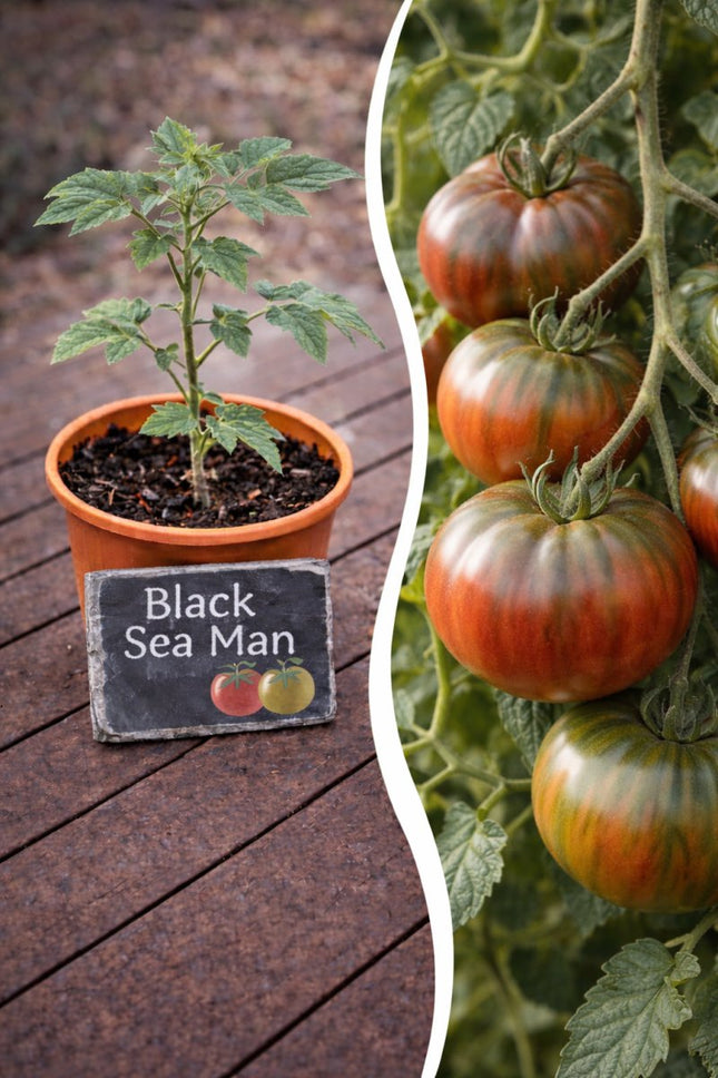 SEO. Jungpflanze Tomate - Black Sea Man - Linkreich