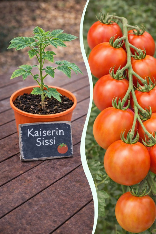 SEO. Jungpflanze Tomate - Kaiserin Sissi - Linkreich
