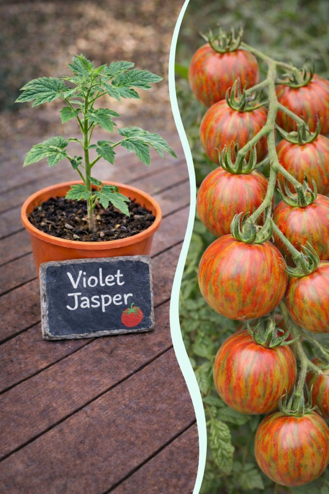 SEO. Jungpflanze Tomate - Violet Jasper - Linkreich