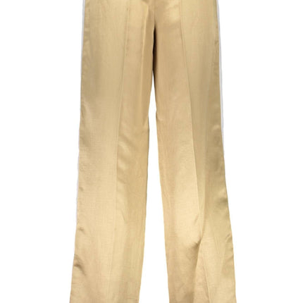 Just Cavalli Weisse Damenhose – Leinen-Viskose Hose für Damen | Italienische Qualität