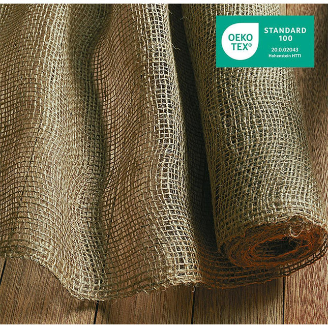 Jute Rolle Deko - 185g/m² - 90x1000 cm - Natur
