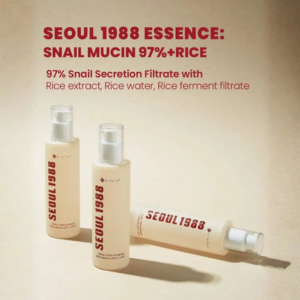 K-SECRET Seoul 1988 Essence Snail Mucin 97% + Rice 100ml