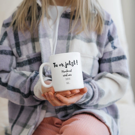 SEO. Kaffeetasse "Tu es jetzt! Manchmal wird aus später nie..." Tasse mit Spruch Kaffee Büro Arbeit Frühstück Morgen - Linkreich