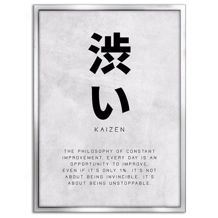 Kaizen Constant Improvement - Leinwandbild Motivation (Canvas) kaufen bei Linkreich – Jetzt entdecken!