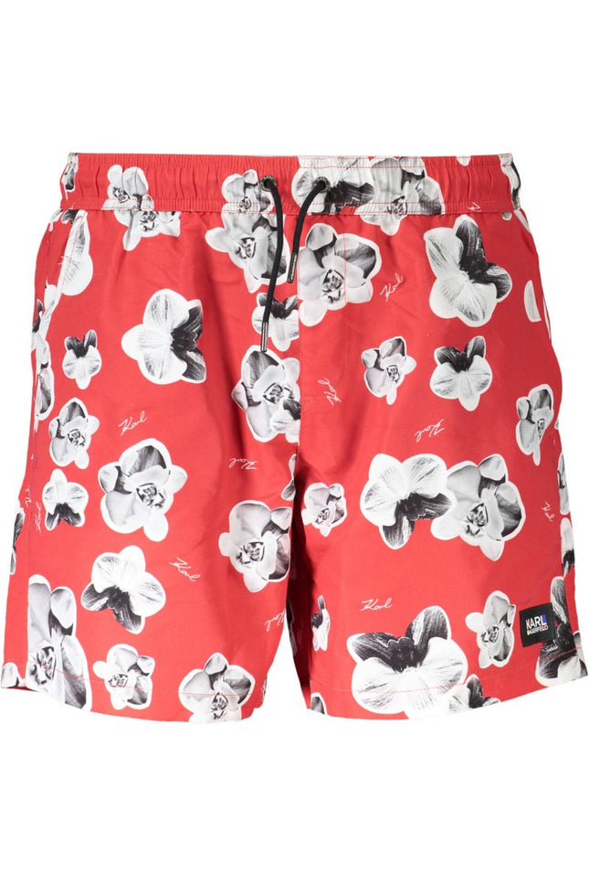 SEO. Karl Lagerfeld Beachwear Badeanzug Herren Unterteil Rot - Rot Linkreich