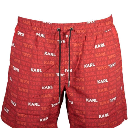 SEO. Karl Lagerfeld Beachwear Badeanzug Herren Unterteil Rot - Rot Linkreich
