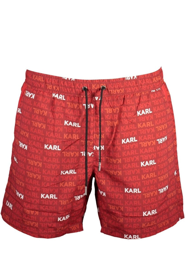 SEO. Karl Lagerfeld Beachwear Badeanzug Herren Unterteil Rot - Rot Linkreich