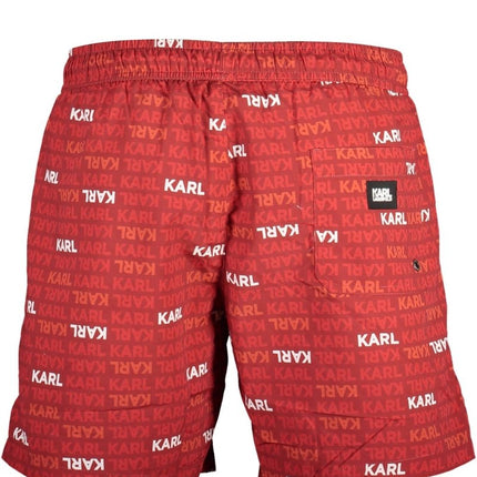 SEO. Karl Lagerfeld Beachwear Badeanzug Herren Unterteil Rot - Rot Linkreich