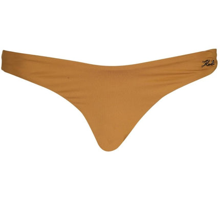 SEO. KARL LAGERFELD BEACHWEAR Badeanzug Unterteil Damen Braun – Gefütterter Badeslip - Braun Linkreich