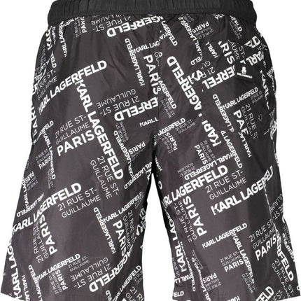 SEO. KARL LAGERFELD BEACHWEAR Badeanzugteile Unter Herren Schwarz – Long Sea Boxer mit Taschen - Schwarz Linkreich