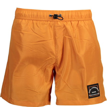 SEO. KARL LAGERFELD BEACHWEAR Badeanzugteile Unter Man Orange für Herren – Elastischer Bund & Taschen - Orange Linkreich