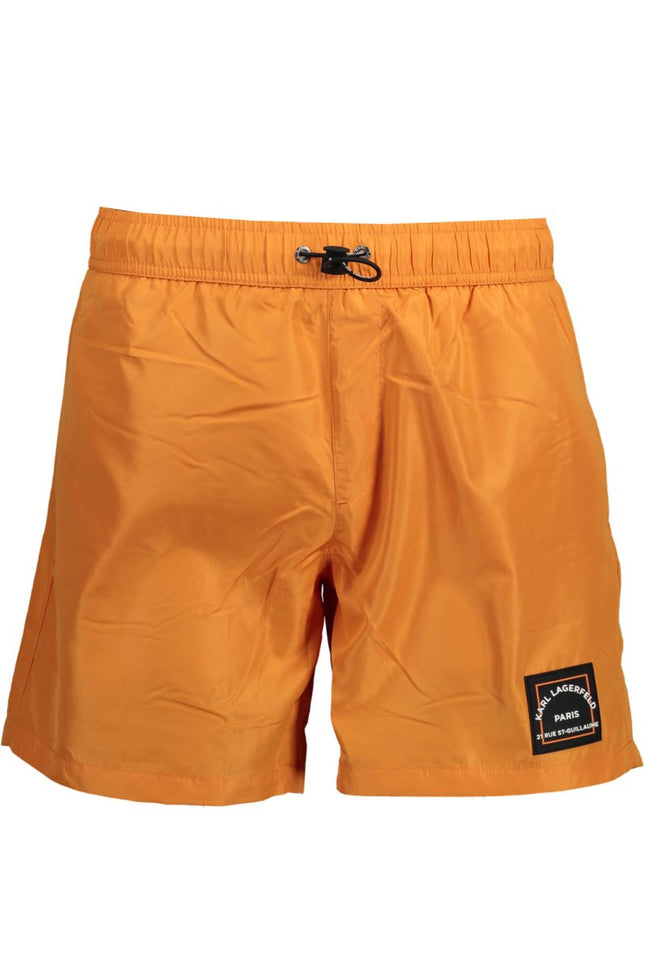 SEO. KARL LAGERFELD BEACHWEAR Badeanzugteile Unter Man Orange für Herren – Elastischer Bund & Taschen - Orange Linkreich