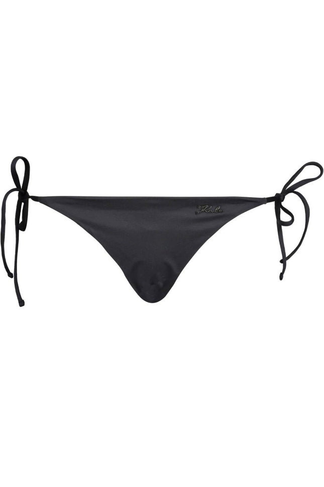 SEO. KARL LAGERFELD BEACHWEAR Schwarzes Damenkostüm – Bademode mit Schnürverschluss - Schwarz Linkreich