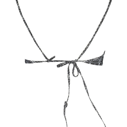 KARL LAGERFELD BEACHWEAR Bandeau-Badeanzug Damen – Schwarz mit Logo-Details
