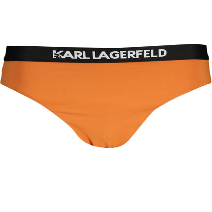 KARL LAGERFELD BEACHWEAR Badeanzughose Damen Orange – Gefütterte Badeshorts