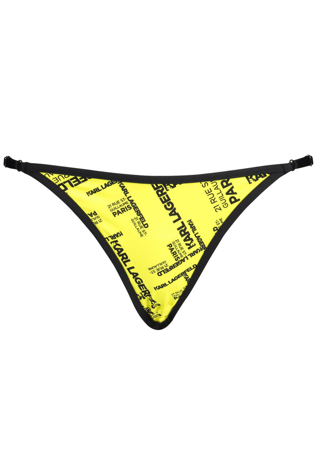 Karl Lagerfeld Beachwear Badeanzughose Damen Gelb – Verstellbare Träger