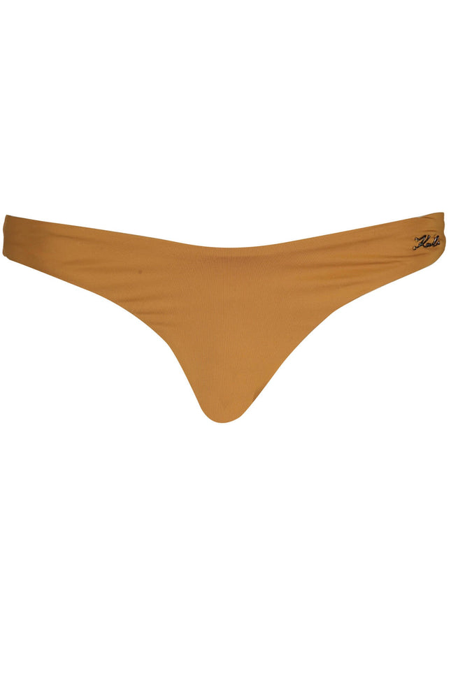 KARL LAGERFELD BEACHWEAR Badeanzug Unterteil Damen Braun – Gefütterter Badeslip